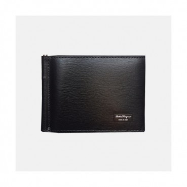 Ferragamo 2019 Mens Leather Card Holder / Money Cilp - 페라가모 남성용 레더 카드홀더 / 머니 클립 FERW0003,블랙
