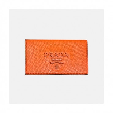 Prada 2019 Saffiano Card Holder 1MC122 - 프라다 사피아노 남여공용 카드 홀더 PRAW0133. 11CM.오렌지