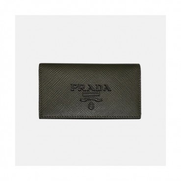 Prada 2019 Saffiano Card Holder 1MC122 - 프라다 사피아노 남여공용 카드 홀더 PRAW0132. 11CM.다크올리브