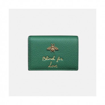 Gucci 2019 Leather Card Case,460185 - 구찌 여성용 레더 카드 케이스,GUW0078.Size(11cm).그린