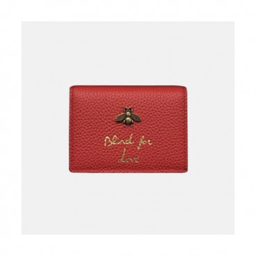 Gucci 2019 Leather Card Case,460185 - 구찌 여성용 레더 카드 케이스,GUW0077.Size(11cm).레드