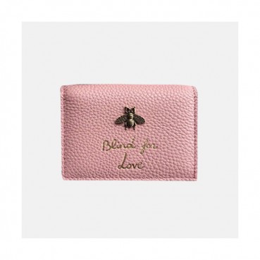 Gucci 2019 Leather Card Case,460185 - 구찌 여성용 레더 카드 케이스,GUW0075.Size(11cm).핑크