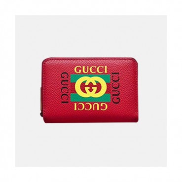 Gucci 2019 Logo Leather Card Case,496319 - 구찌 로고 남여공용 레더 카드 케이스,GUW0073.Size(12cm).레드