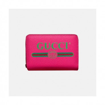 Gucci 2019 Logo Leather Card Case,496319 - 구찌 로고 남여공용 레더 카드 케이스,GUW0072.Size(12cm).핑크