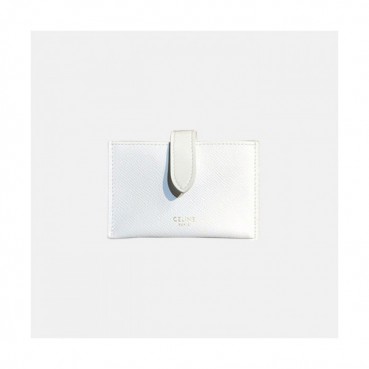 Celine 2019 Ladies Card Purse,11cm - 셀린느 2019 여성용 레더 카드 퍼스,CELW0033,11cm.화이트
