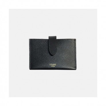 Celine 2019 Ladies Card Purse,11cm - 셀린느 2019 여성용 레더 카드 퍼스,CELW0032,11cm.블랙