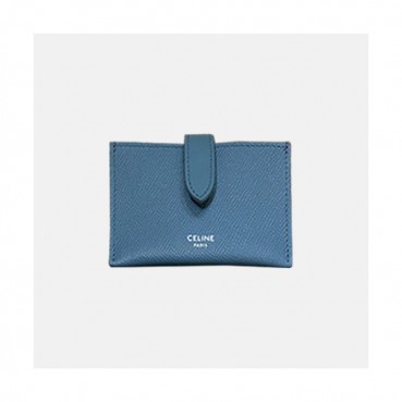 Celine 2019 Ladies Card Purse,11cm - 셀린느 2019 여성용 레더 카드 퍼스,CELW0029,11cm.블루