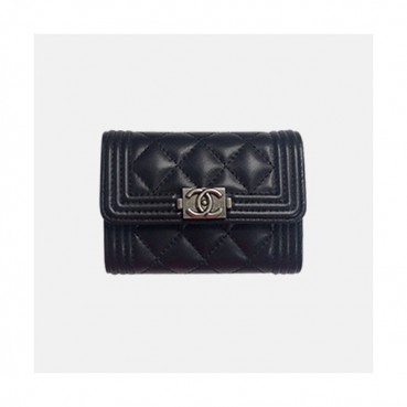 Chanel 2019 Ladies Coin / Card Purse - 샤넬 2019 여성용 코인 / 카드 퍼스  ,CHAW0062,10.5cm.블랙
