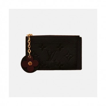 Louis Vuitton 2019  Monogram Empreinet Zipped Card Holder, M68338 - 루이비통 2019 모노그램 앙프레뜨 지퍼 카드 홀더 ,LOUW220,13CM,블랙