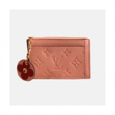 Louis Vuitton 2019  Monogram Empreinet Zipped Card Holder, M68338 - 루이비통 2019 모노그램 앙프레뜨 지퍼 카드 홀더 ,LOUW219,13CM,핑크