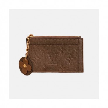 Louis Vuitton 2019  Monogram Empreinet Zipped Card Holder, M68338 - 루이비통 2019 모노그램 앙프레뜨 지퍼 카드 홀더 ,LOUW218,13CM,그레이