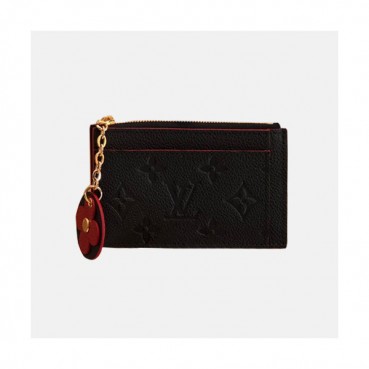 Louis Vuitton 2019  Monogram Empreinet Zipped Card Holder, M68338 - 루이비통 2019 모노그램 앙프레뜨 지퍼 카드 홀더 ,LOUW217,13CM,네이비