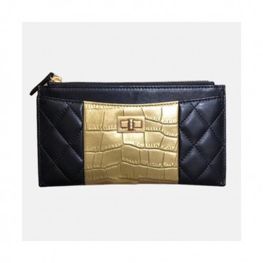 Chanel 2019 Ladies Wallet / Card Purse - 샤넬 2019 여성용 레더 장지갑 / 카드지갑 ,CHAW0036,19cm.블랙