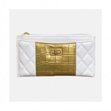 Chanel 2019 Ladies Wallet / Card Purse - 샤넬 2019 여성용 레더 장지갑 / 카드지갑 ,CHAW0035,19cm.화이트