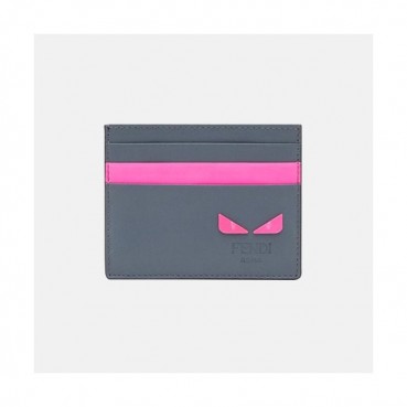 Fendi 2019 Leather Card Purse - 펜디 2019 남여공용 레더 카드 퍼스 FENW0082.Size(10.5cm).그레이