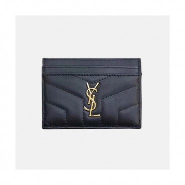 Saint Laurent 2019 Card Purse - 입생로랑 남여공용 카드 퍼스 SLW0017,10.5cm,블랙