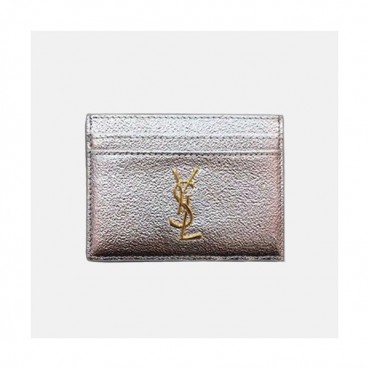 Saint Laurent 2019 Card Purse - 입생로랑 남여공용 카드 퍼스 SLW0016.10.5cm,실버