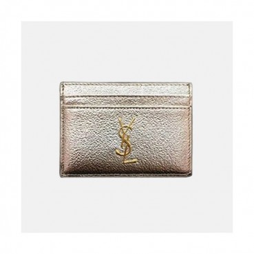 Saint Laurent 2019 Card Purse - 입생로랑 남여공용 카드 퍼스 SLW0015.10.5cm,옐로우골드