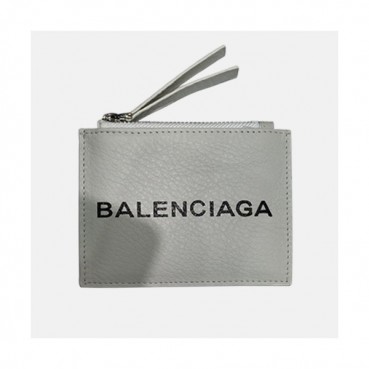 Balenciaga 2019 Leather Card Purse,11.5cm - 발렌시아가 2019 레더 남여공용 카드 퍼스 BGW0019,11.5CM.화이트