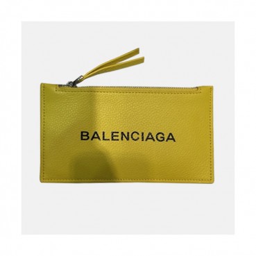 Balenciaga 2019 Leather Card Purse,17cm - 발렌시아가 2019 레더 남여공용 카드 퍼스 BGW0001,17CM.옐로우