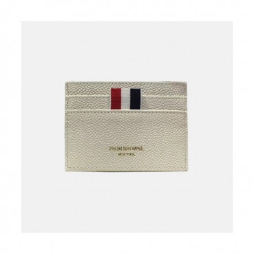 Thom Browne 2019 Leather Card Purse - 톰브라운 2019 레더 남여공용 카드 퍼스 TBW0019,화이트