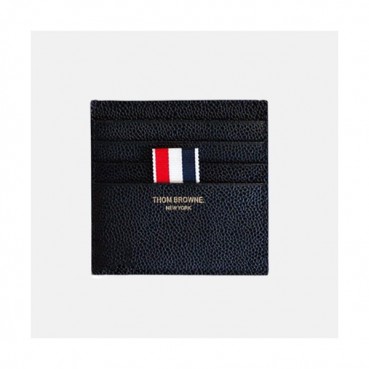 Thom Browne 2019 Leather Card Purse,10cm - 톰브라운 2019 레더 남여공용 카드 퍼스 TBW0013,10cm,블랙