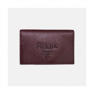 Prada 2019 Saffiano Card Holder 1MC122 - 프라다 사피아노 남여공용 카드 홀더 PRAW0036. 11CM.와인