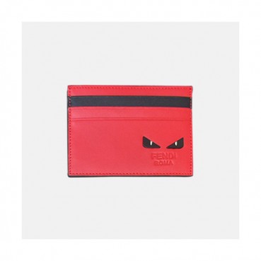 Fendi 2019 Leather Card Purse - 펜디 남여공용 레더 카드 퍼스 FENW0073.Size(10.5cm).레드
