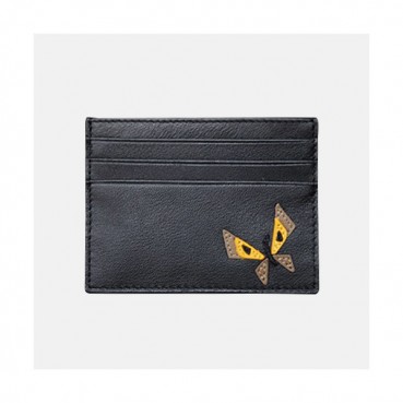 Fendi 2019 Leather Card Purse - 펜디 남여공용 레더 카드 퍼스 FENW0072.Size(10.5cm).블랙
