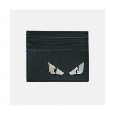 Fendi 2019 Leather Card Purse - 펜디 남여공용 레더 카드 퍼스 FENW0058.Size(10.5cm).블랙