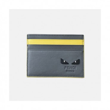 Fendi 2019 Leather Card Purse - 펜디 남여공용 레더 카드 퍼스 FENW0051.Size(10.5cm).그레이