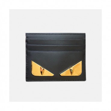 Fendi 2019 Leather Card Purse - 펜디 남여공용 레더 카드 퍼스 FENW0047.Size(10.5cm).블랙