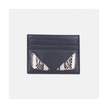 Fendi 2019 Leather Card Purse - 펜디 남여공용 레더 카드 퍼스 FENW0045.Size(10.5cm).블랙