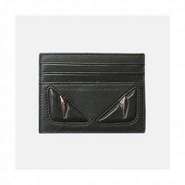 Fendi 2019 Leather Card Purse - 펜디 남여공용 레더 카드 퍼스 FENW0021.Size(10.5cm).블랙
