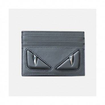 Fendi 2019 Leather Card Purse - 펜디 남여공용 레더 카드 퍼스 FENW0017.Size(10.5cm).그레이