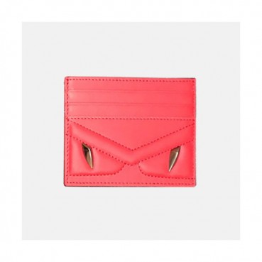 Fendi 2019 Leather Card Purse - 펜디 남여공용 레더 카드 퍼스 FENW0013.Size(10.5cm).레드