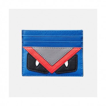 Fendi 2019 Leather Card Purse - 펜디 남여공용 레더 카드 퍼스 FENW0007.Size(10.5cm).블루