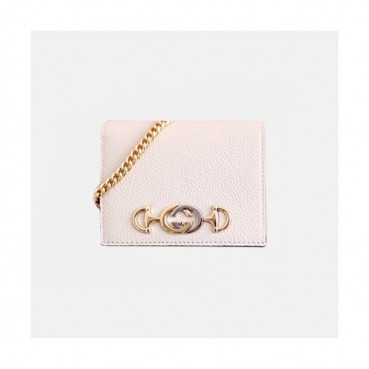 Gucci 2019 Womens Zumi Chain Crad Case 570660 - 구찌 여성 주미 체인 카드 케이스  GUW0007.Size(11cm).화이트
