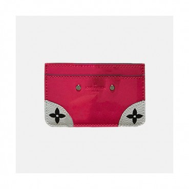 Louis Vuitton 2019 Vernis Card Holder - 루이비통 여성용 베르니 카드 홀더 LOUW0017.Size(11cm).핫핑크