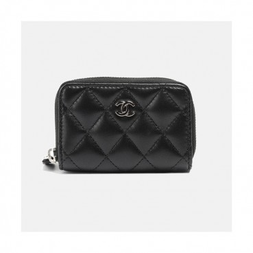Chanel 2019 Womens CC Logo Lambskin Card Holder - 샤넬 여성 cc로고 램스킨 카드 홀더 Cnl0337x.Size(10.5cm).블랙