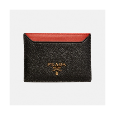 Prada 2019 Saffiano Steel Logo Card Holder 1MC208 - 프라다 신상 사피아노 스틸 로고 카드 지갑 Pra0400x.11CM.블랙