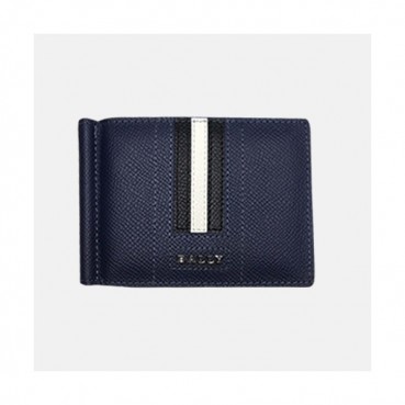 Bally 2019 Mens Taliro Logo Leather Card Holder - 발리 남성 신상 로고 레더 카드홀더 Bly0040x.네이비
