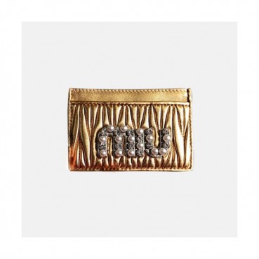MiuMiu 2018 Ladies Matelassé Lux Oceano 5MC208 - 미우미우 마틀라세 카드슬롯 MIU0103X  10.5CM