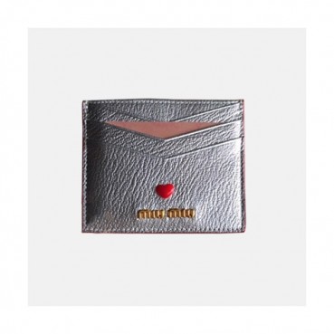 MiuMiu 2018 Ladies Madras Love Card Holder 5MC002 - 미우미우 신상 러브 카드 홀더 MIU0091X  10CM