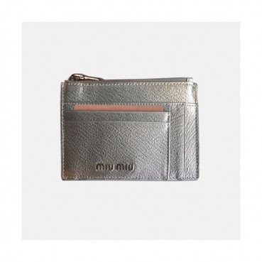 MiuMiu 2018 Madras Leather Card Wallet 5MC446 - 미우미우 마드라스 지퍼 카드홀더 MIU0056X  13.5CM