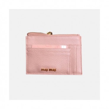MiuMiu 2018 Madras Leather Card Wallet 5MC446 - 미우미우 마드라스 지퍼 카드홀더 MIU0054X  13.5CM