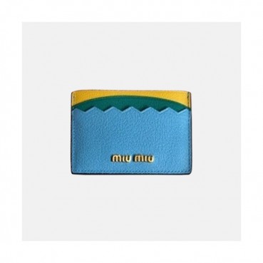MiuMiu 2018 Matelassé Lux Oceano 5MC208 - 미우미우 마틀라세 카드슬롯 MIU0046X  10.5CM