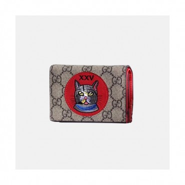 Gucci GG Supreme Card Case 506277 - 구찌 슈프림 카드지갑 GUC0253 11CM