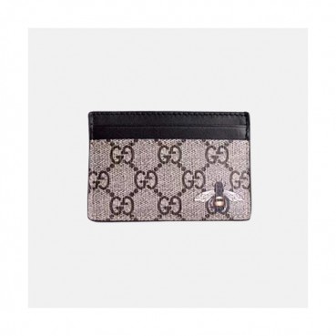 Gucci GG Print Honeybee Card Case 451277 - 구찌 꿀벌 프린트 gg 수프림 카드홀더 GUC0238