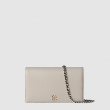 구찌 여성 GG 마몽 체인 지갑 - Gucci Womens GG Marmont Chain Wallet 